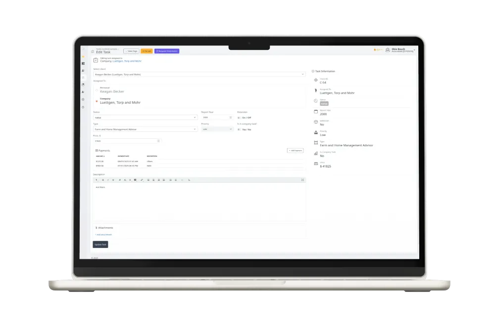 Application interface screenshot